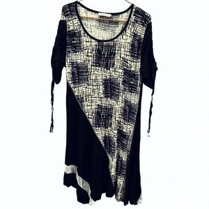 Dzhavel cream and black dress size L